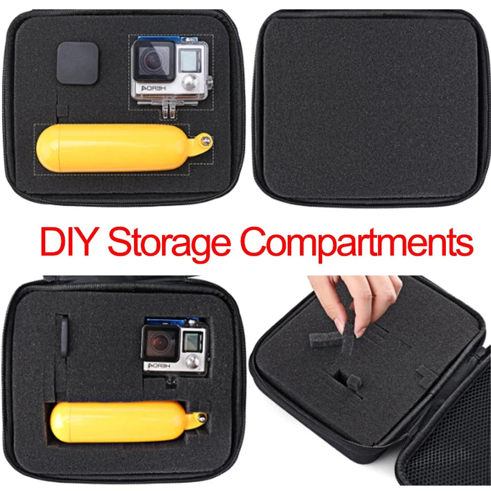 DIY Foam Storage Bag Customized Travel Zipper Box Case For Outdoor Tool Accessories Shockproof Camera Collection Bag