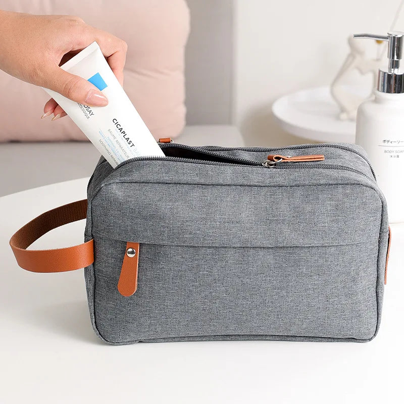 Man High Quality Make Up Bag Oxford Canvas Travel Toiletry Bag Organizer Waterproof  Women Wash Pouch Handbag Cosmetic Case