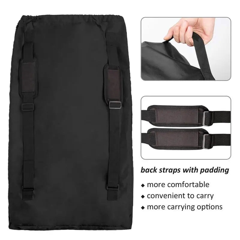 Car Seat Travel Bag Backpack Car Baby Seat Travel Bag Strollers Wheelchair Storage Bag For Outdoors Travel Camping