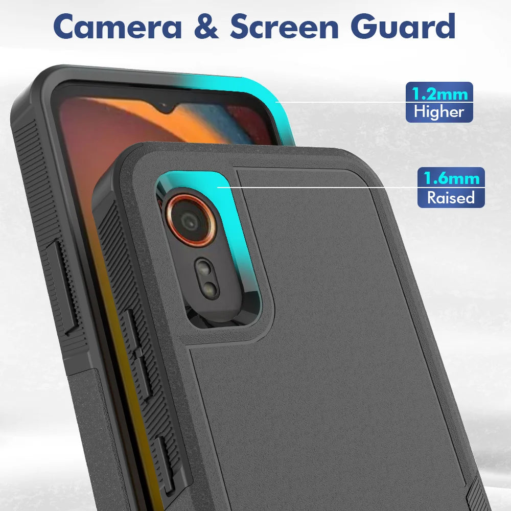 New TPU/PC Case for Samsung Galaxy X Cover 7 / Xcover 7 Shockproof Phone Cover Hybrid Armor Shell 2IN1 Dual Layer Protection